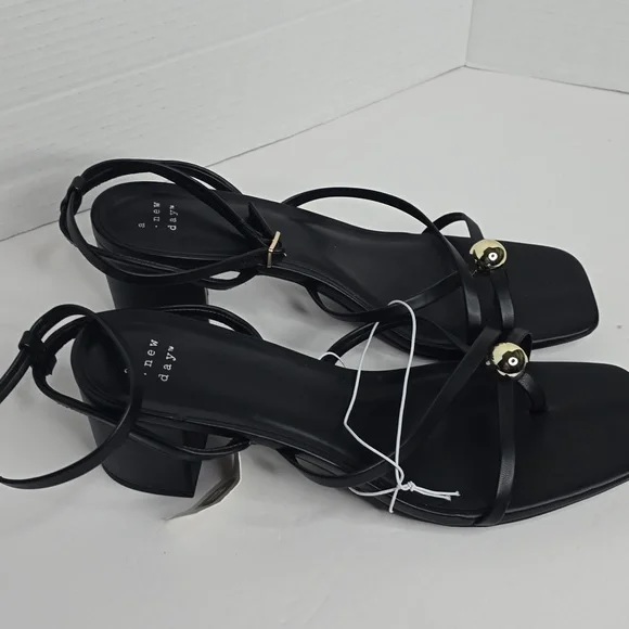 A New Day Elegant Black Sandals Size 11 - Picture 10 of 10